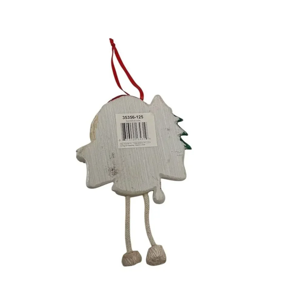 Goldendoodle Christmas Ornament with Dangling Legs by‎ Callisters